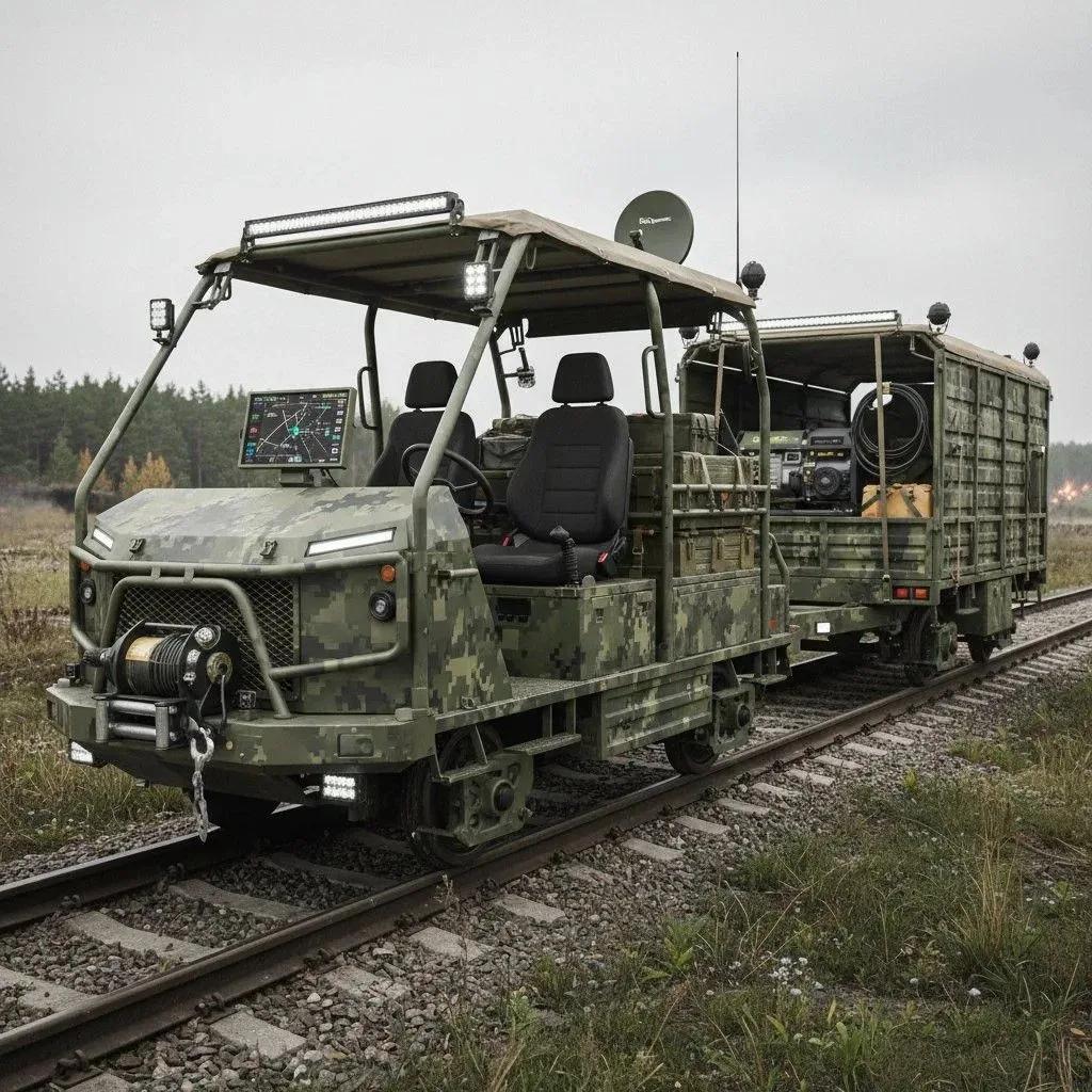 Военная модификация дрезины