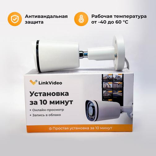 Цилиндрическая IP камера LinkVideo miniBullet с удаленным доступом