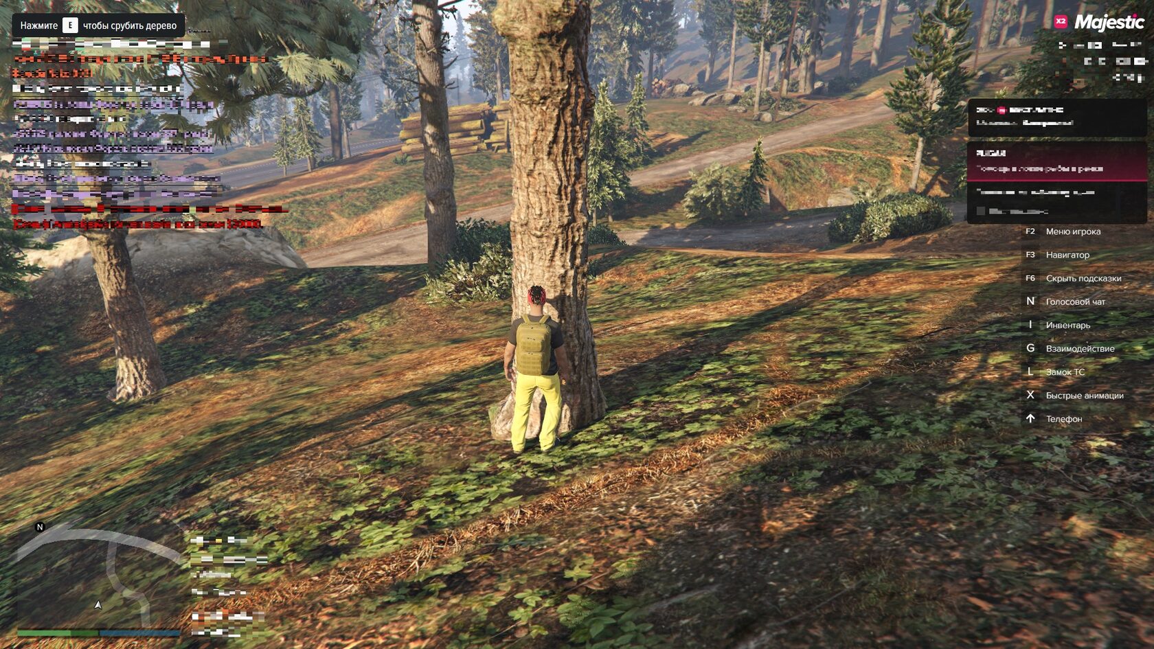 Бот на лесоруба Majestic-rp