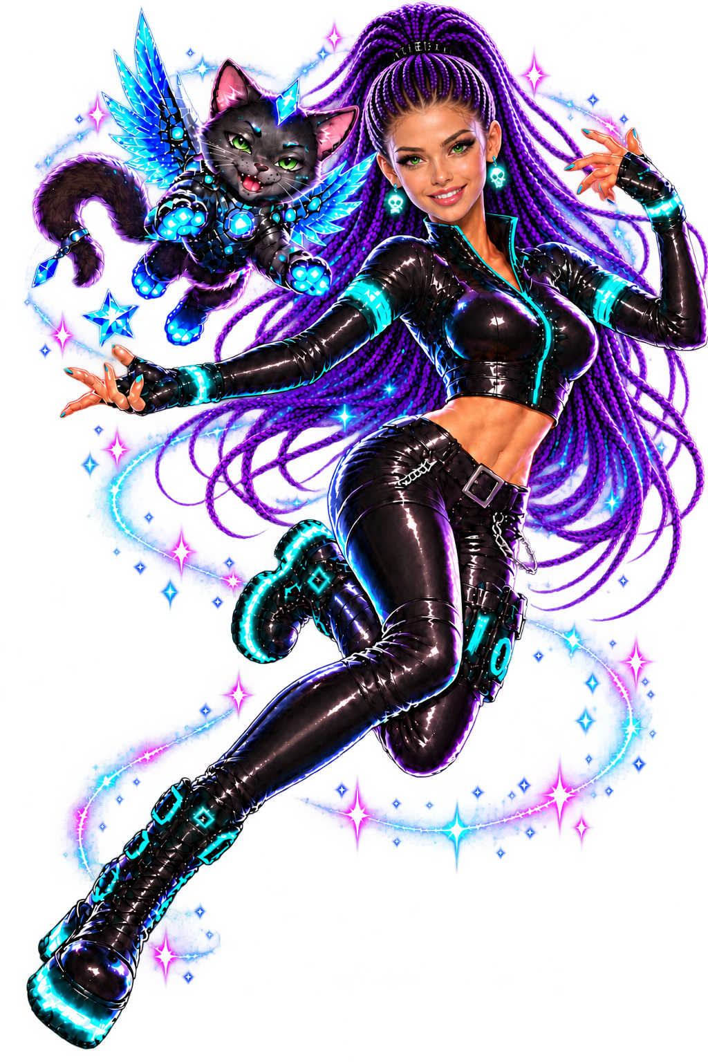 Vita with her winged cat