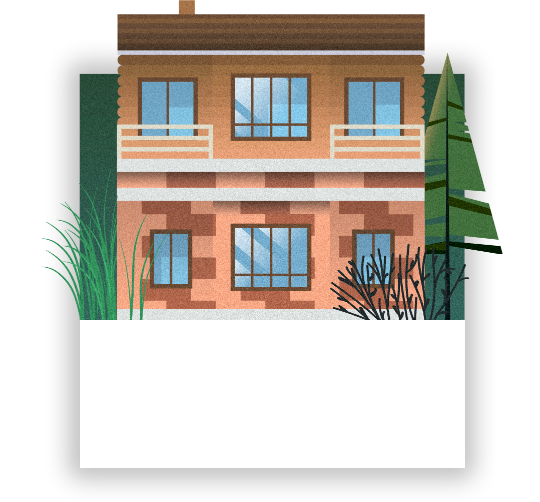 Low rise, lowrise. Комбинированные дома, составные, технология строительства - комбинация материалов