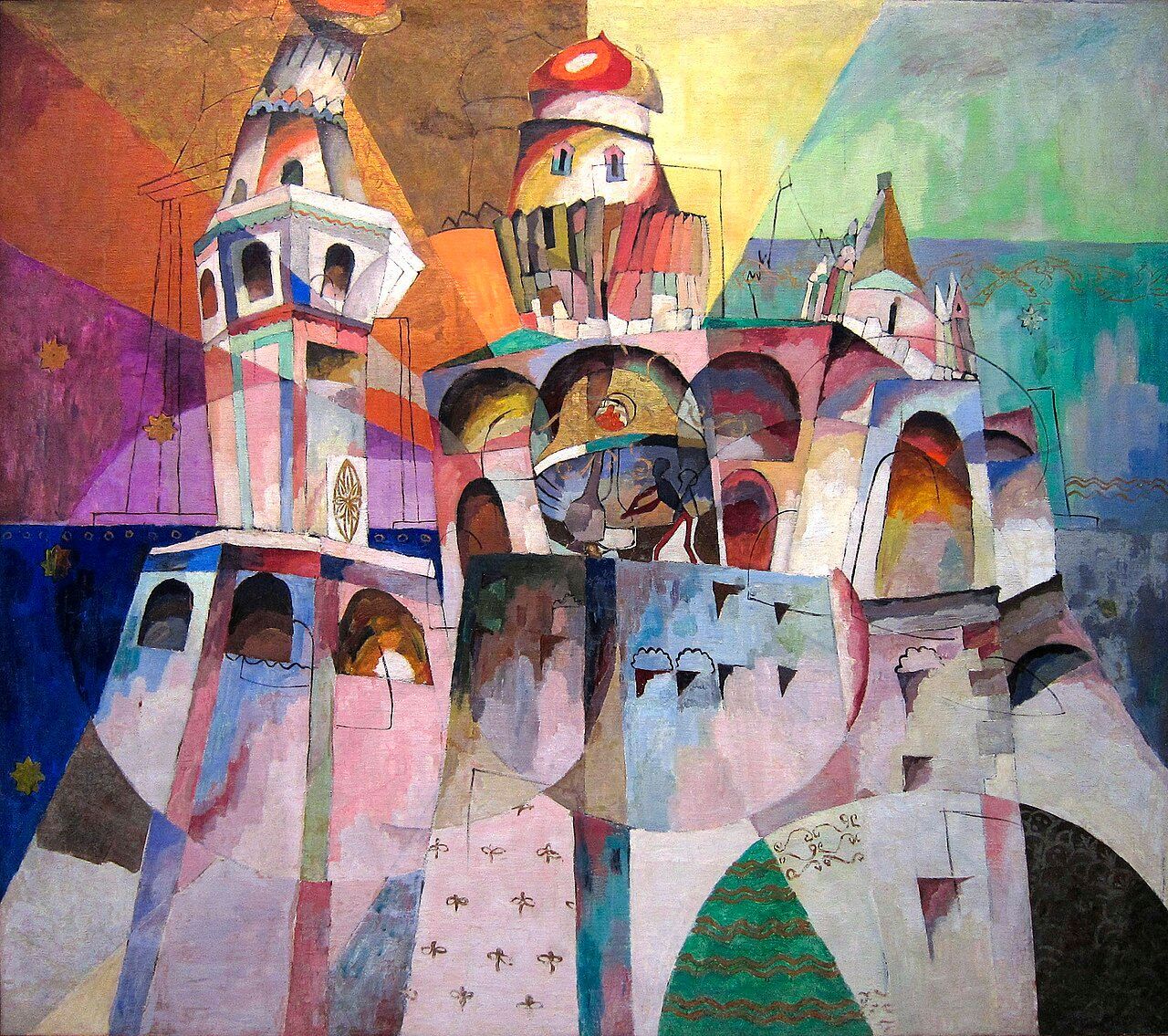 Аристарх Лентулов. Звон. Колокольня Ивана Великого, 1915