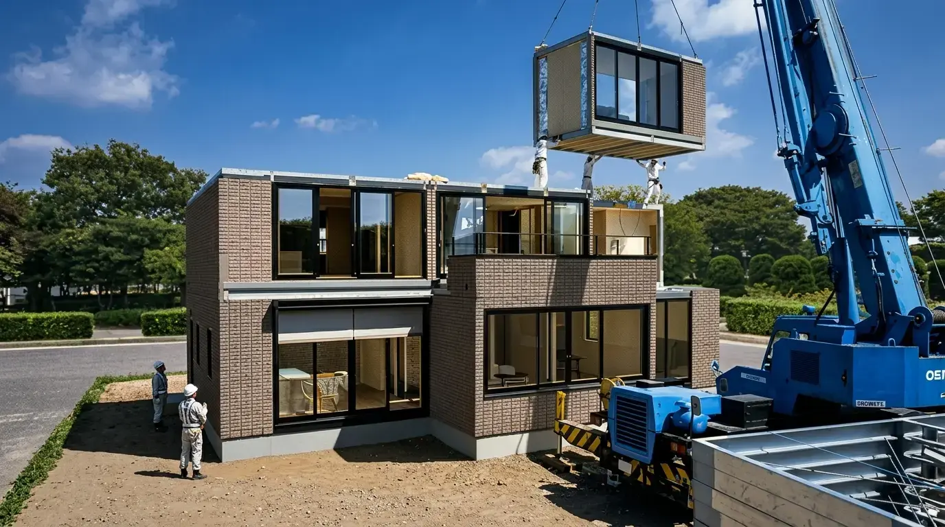 Сборка модульного дома