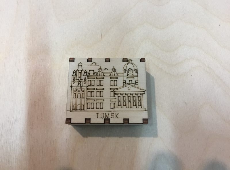 Спички сувенирные на магните города России - Томск