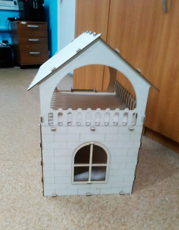 Кошкин дом из фанеры