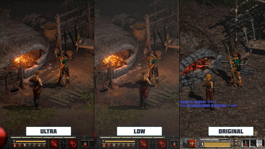 Сравнение оригинальной Diablo II и Diablo II: Resurrected. 