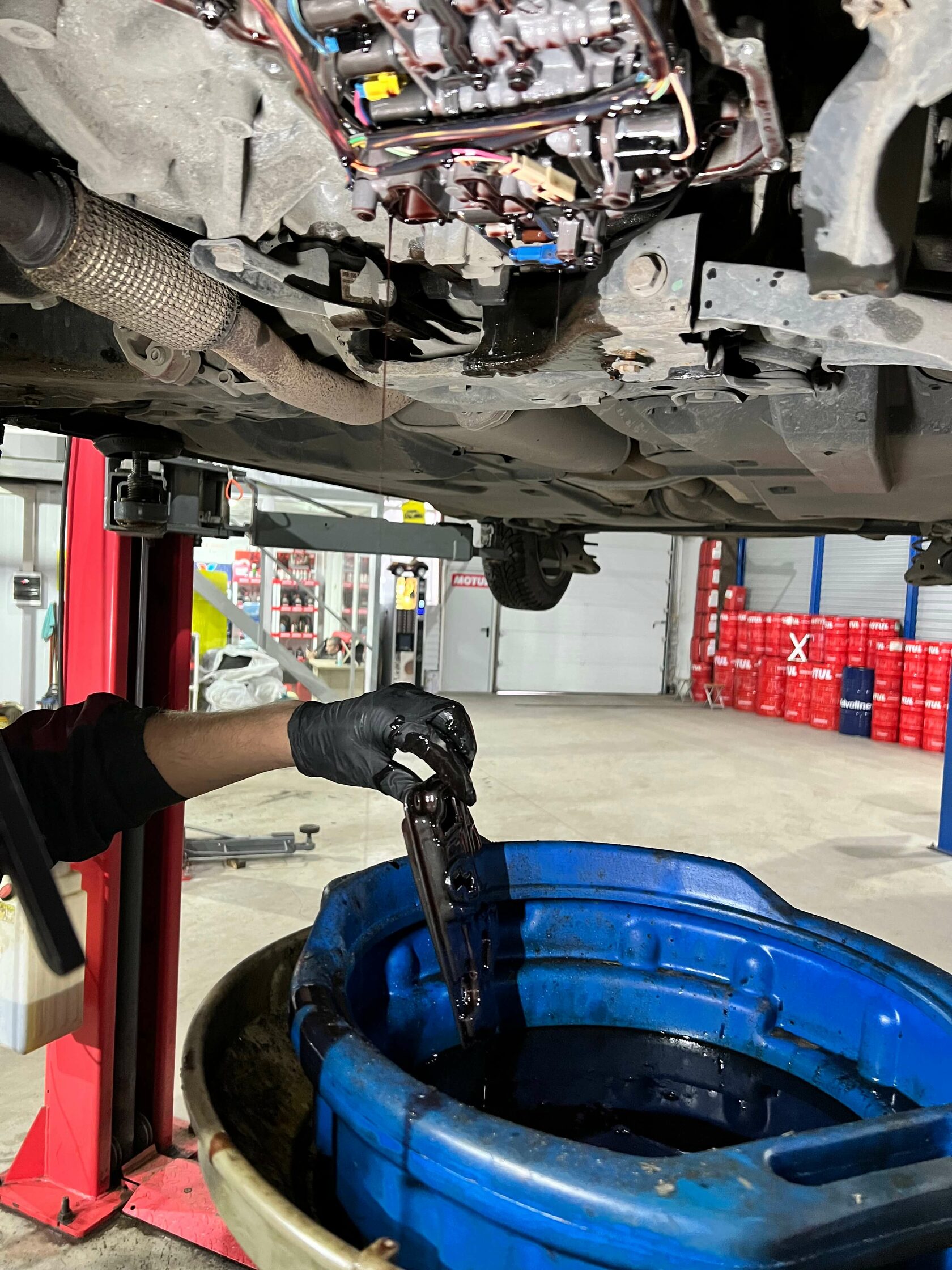 Снятие фильтра АКПП 09G