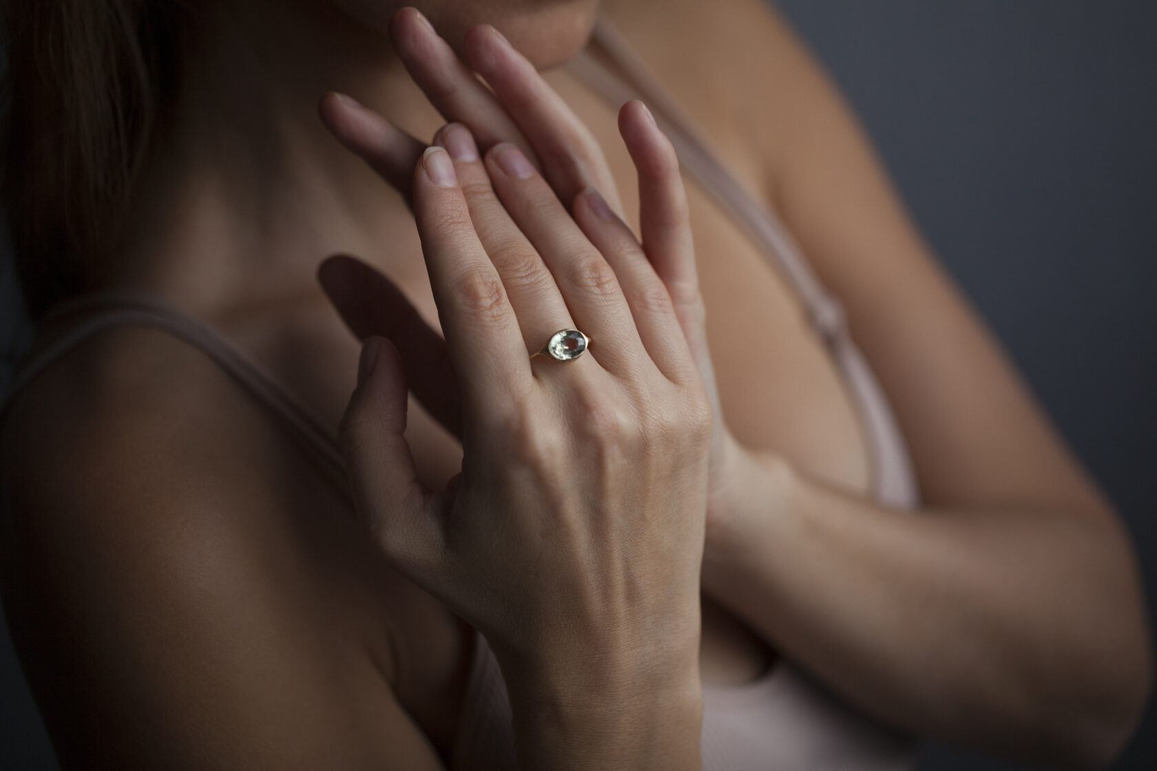 natural unheated sapphire 14k womens gold ring