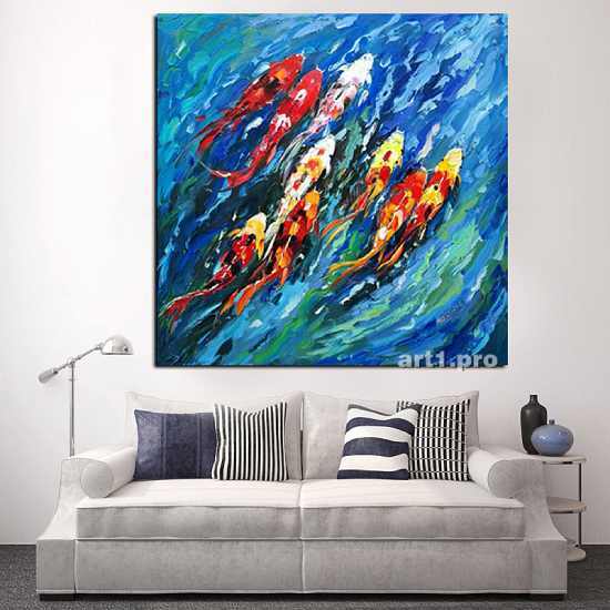 картина карпы