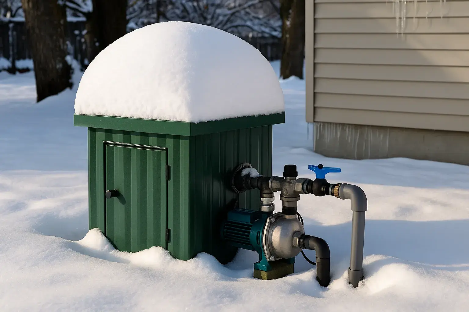 Зимний водопровод из колодца или скважины