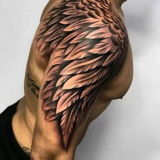 Перманентная временная татуировка Крыло