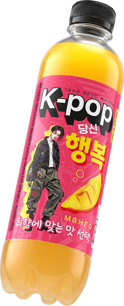 Безалкогольный напиток K-pop со вкусом манго
