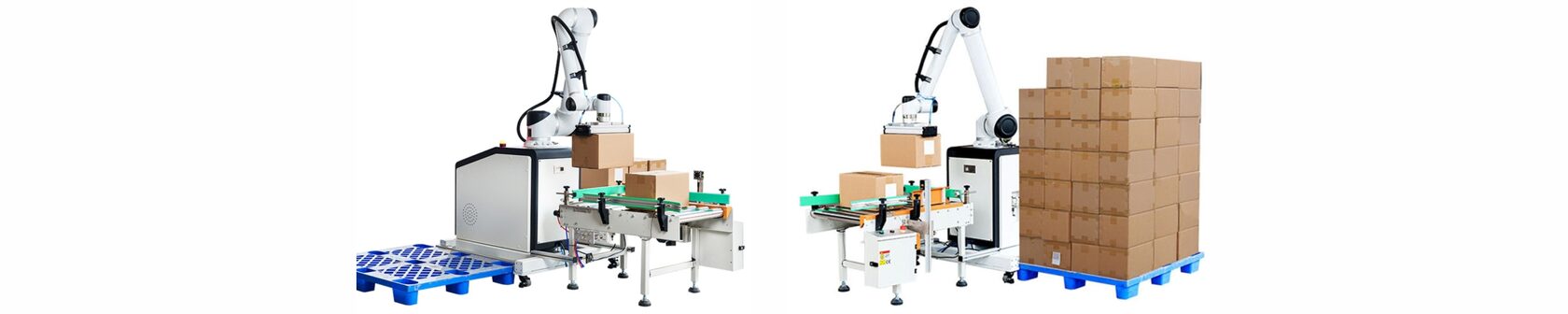 Роботы-паллетайзеры для автоматической укладки готовой продукции на поддоны