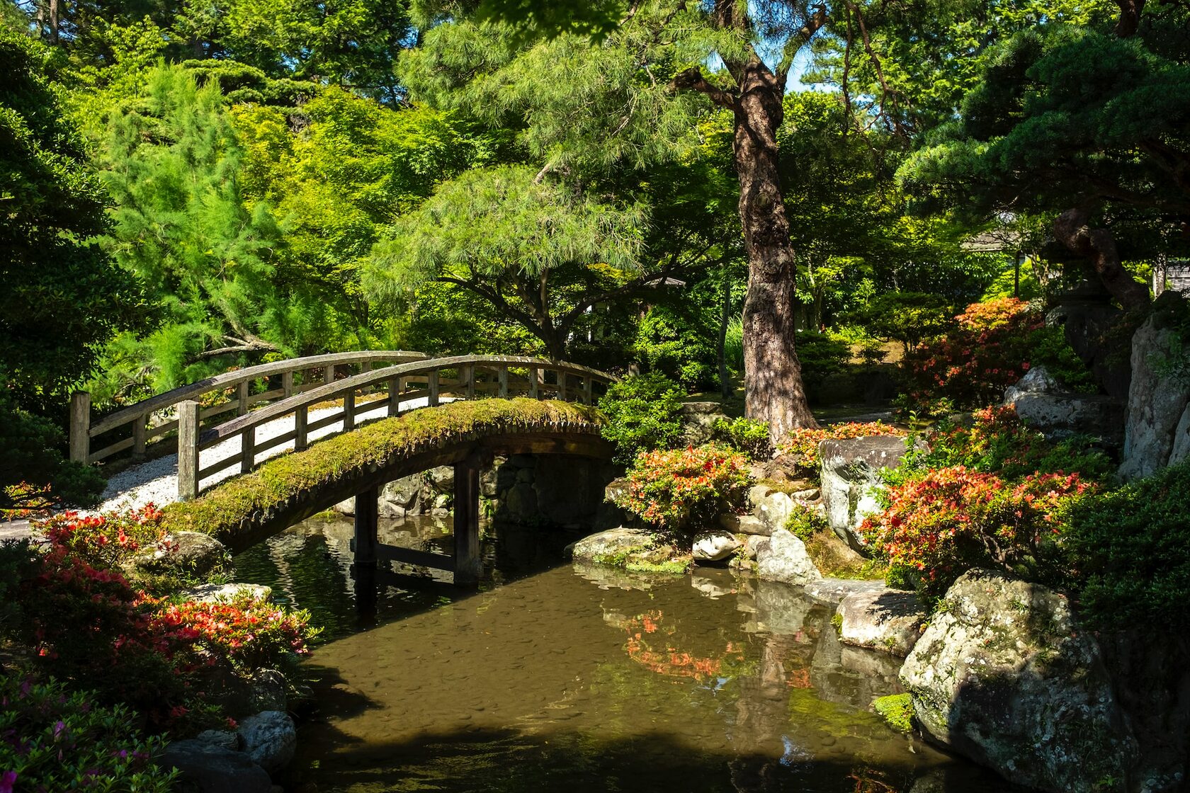 Сад императорского дворца, Киото, Япония