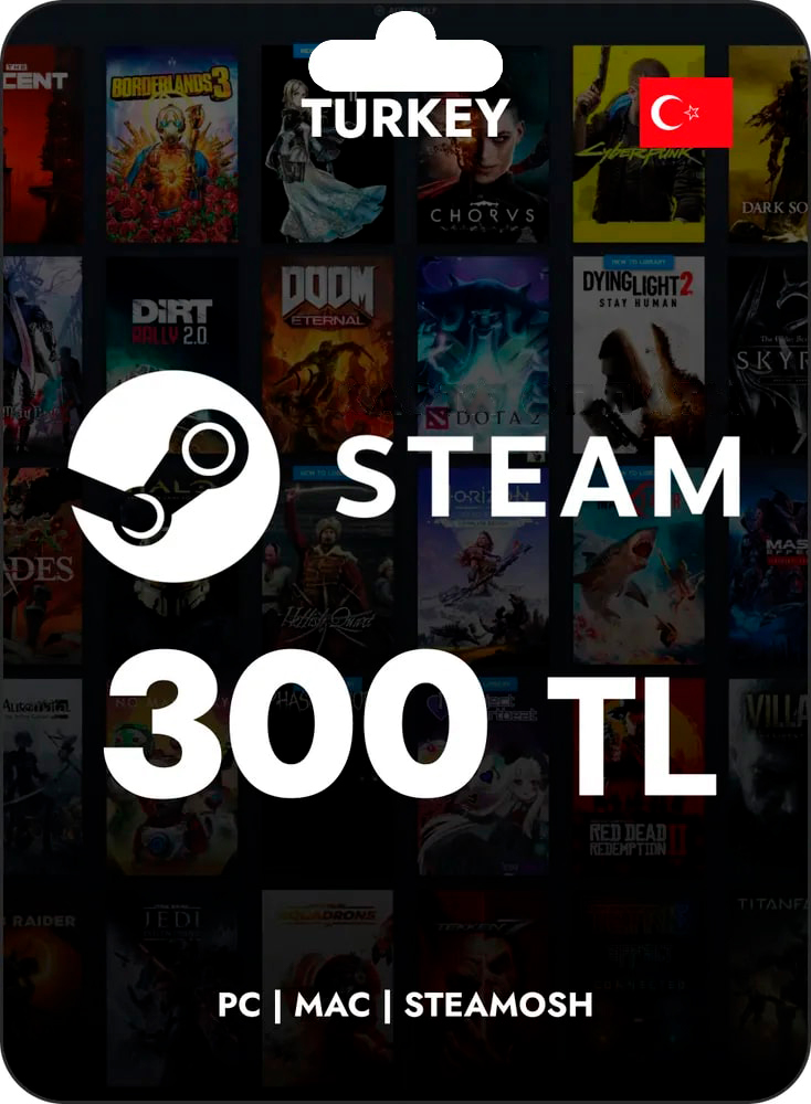 Пополнение кошелька Steam Турция. Покупка игр