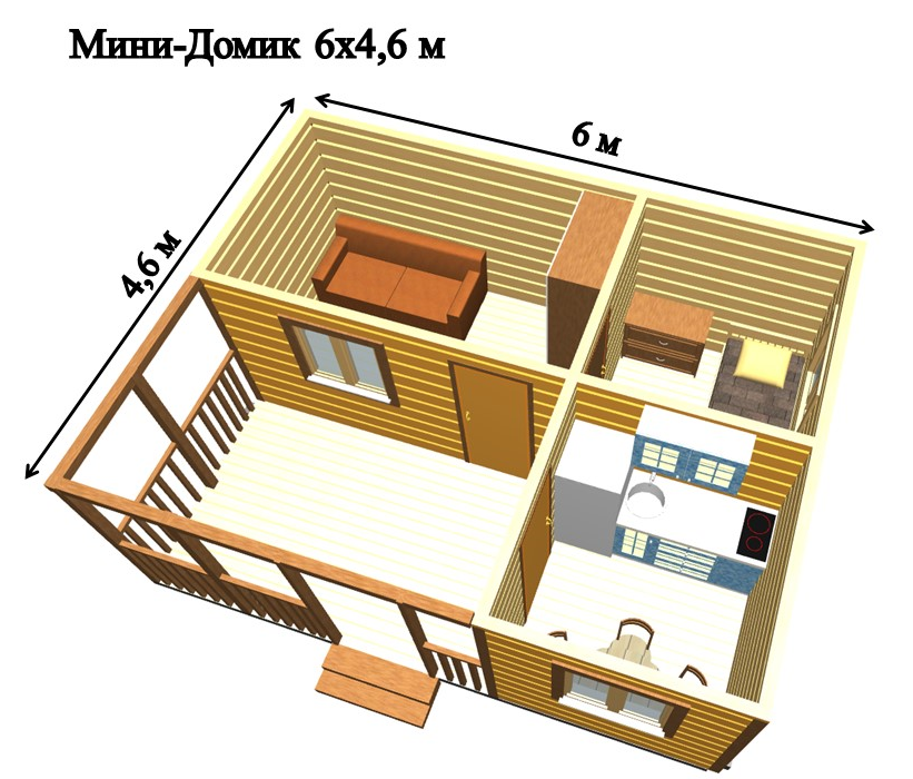 Планировка бытовки 6х4 внутри фото