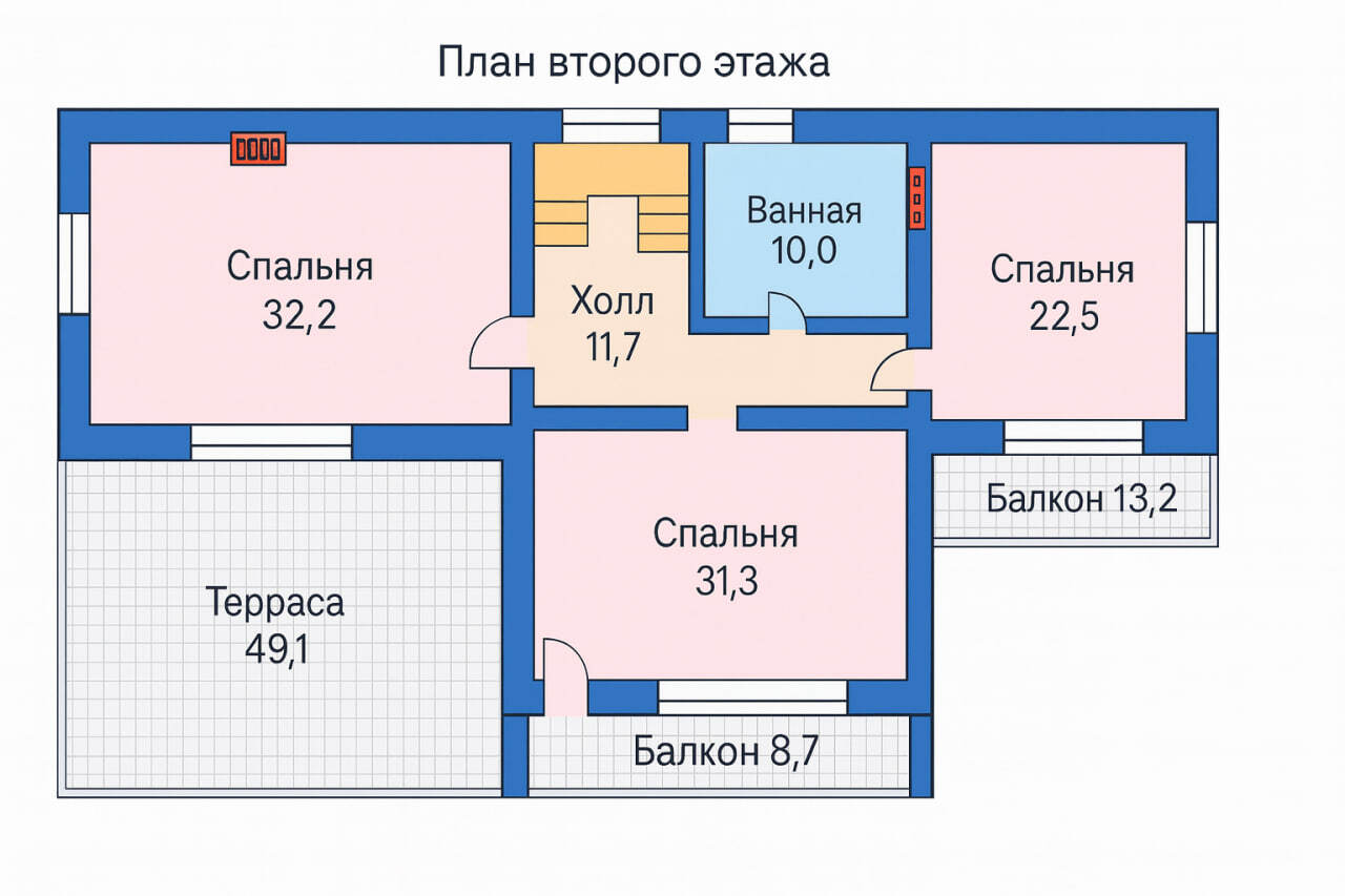 План второго этажа