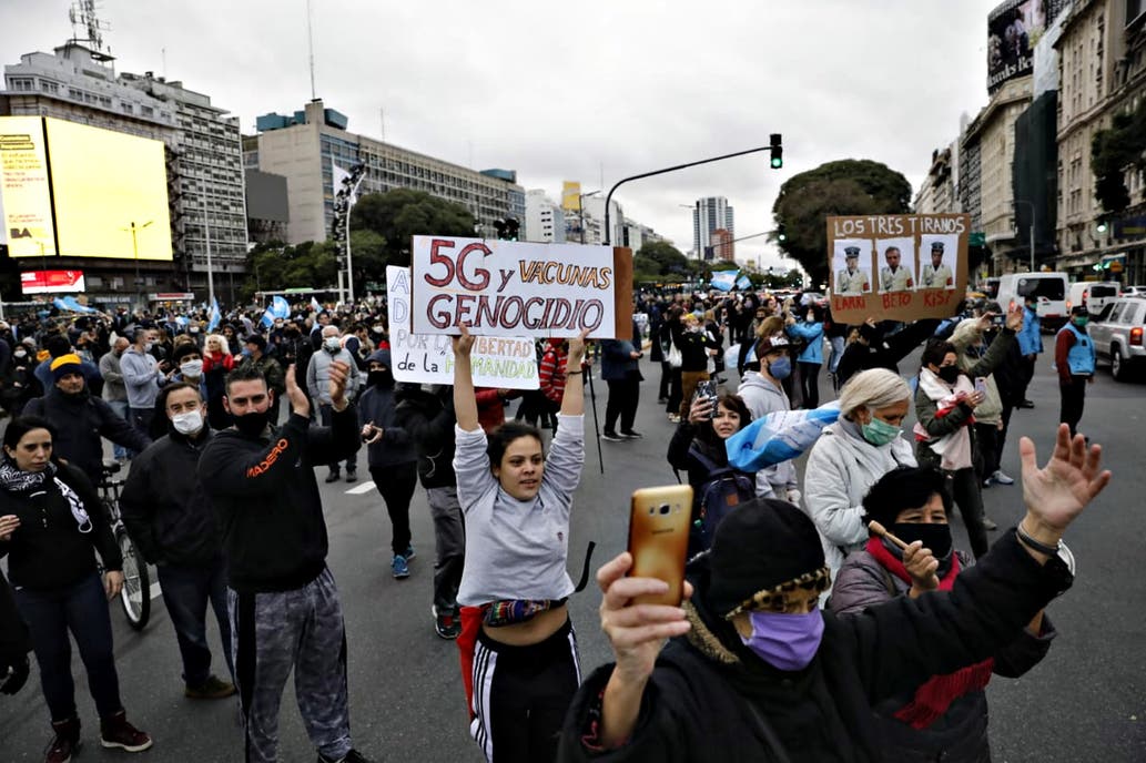 Протесты против карантина в Аргентине
