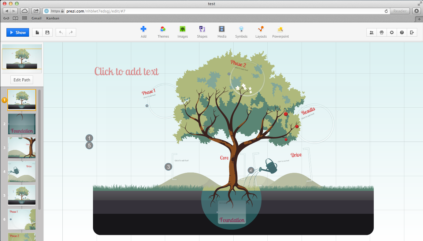 Как вставить картинку в prezi