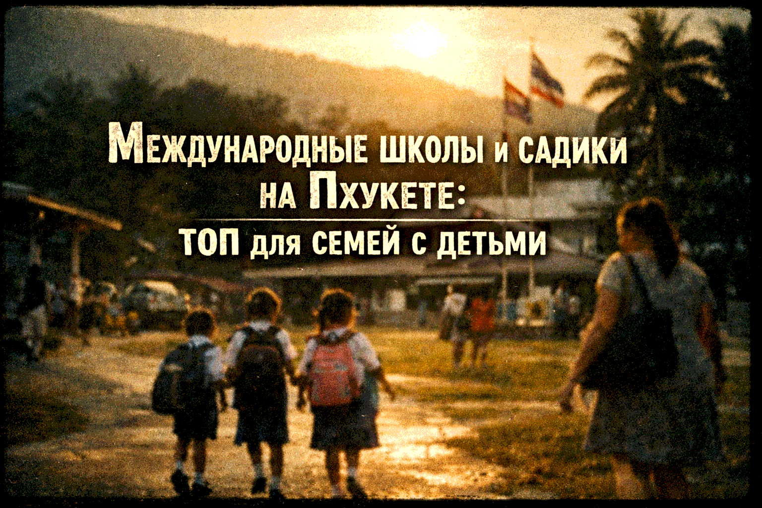 Почему образование на Пхукете — ключ к комфортной зимовке с детьми Представьте: ваши дети учатся в современной школе с бассейном и видом на море, говорят по-английски, играют с детьми из разных стран — а вы наслаждаетесь жизнью на тропическом острове. Меж