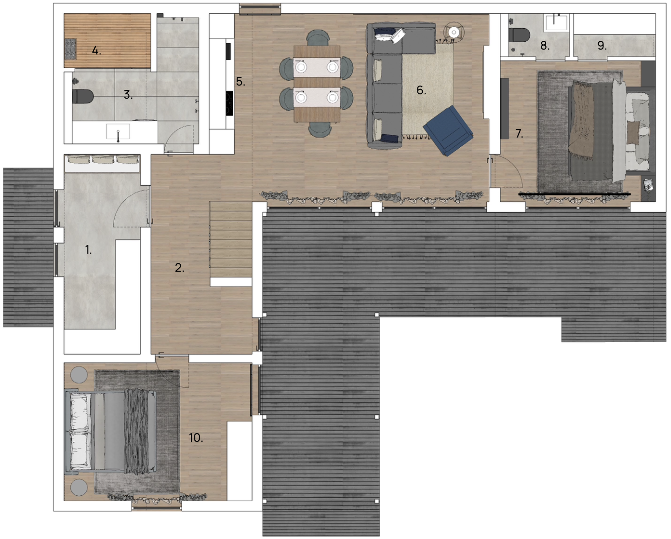 Дом Г 145 — план 2 этажа