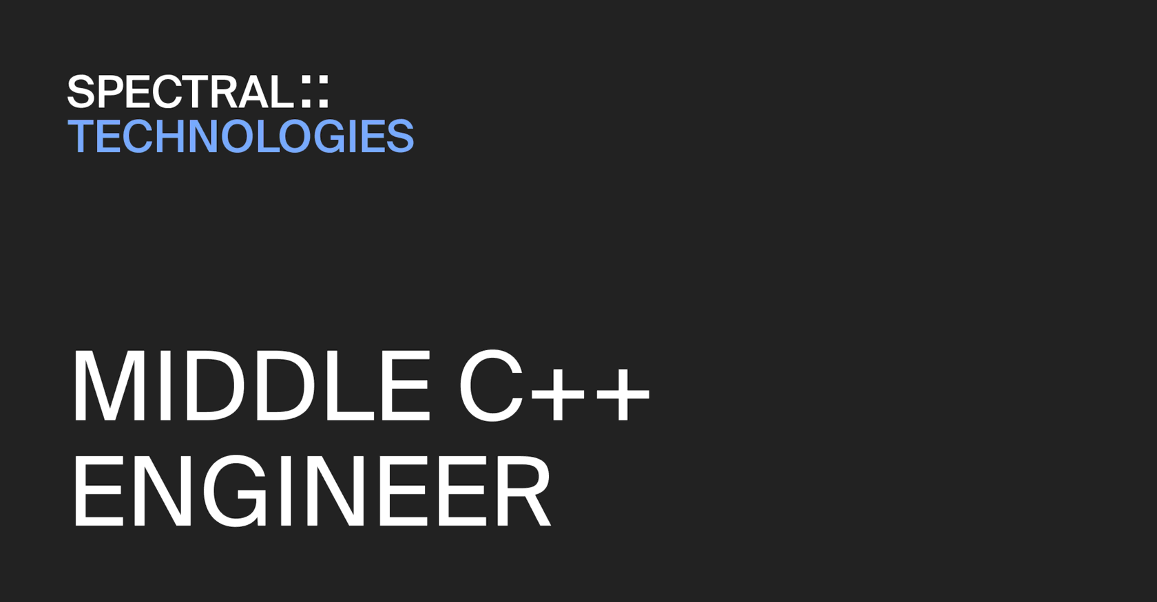 MIDDLE C++ ENGINEER