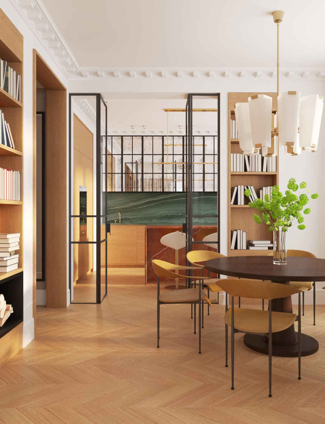 Интерьер квартиры в ЖК Сердце столицы по проекту дизайнера Екатерины Фёдоровой