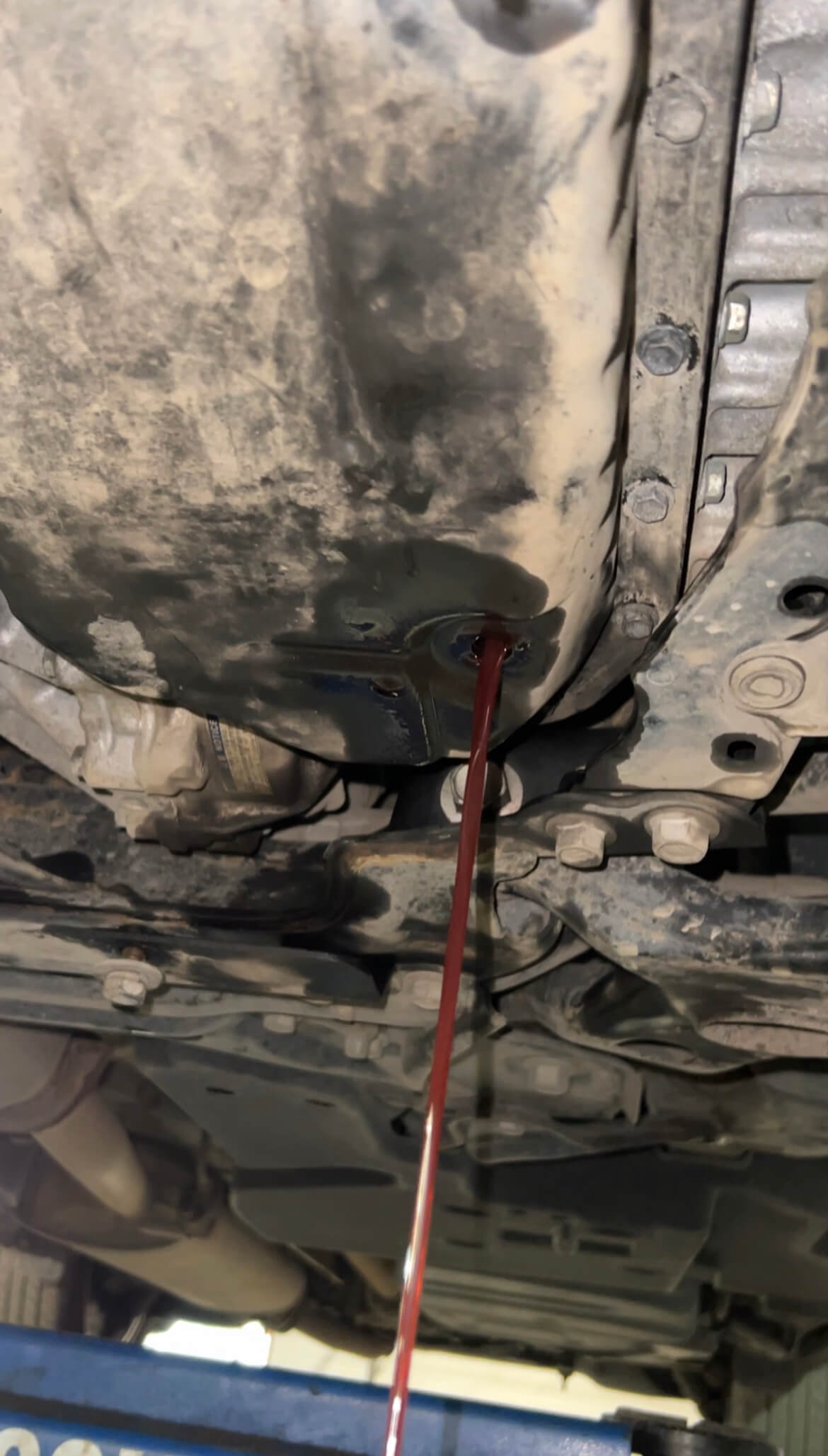 Выставление уровня масла