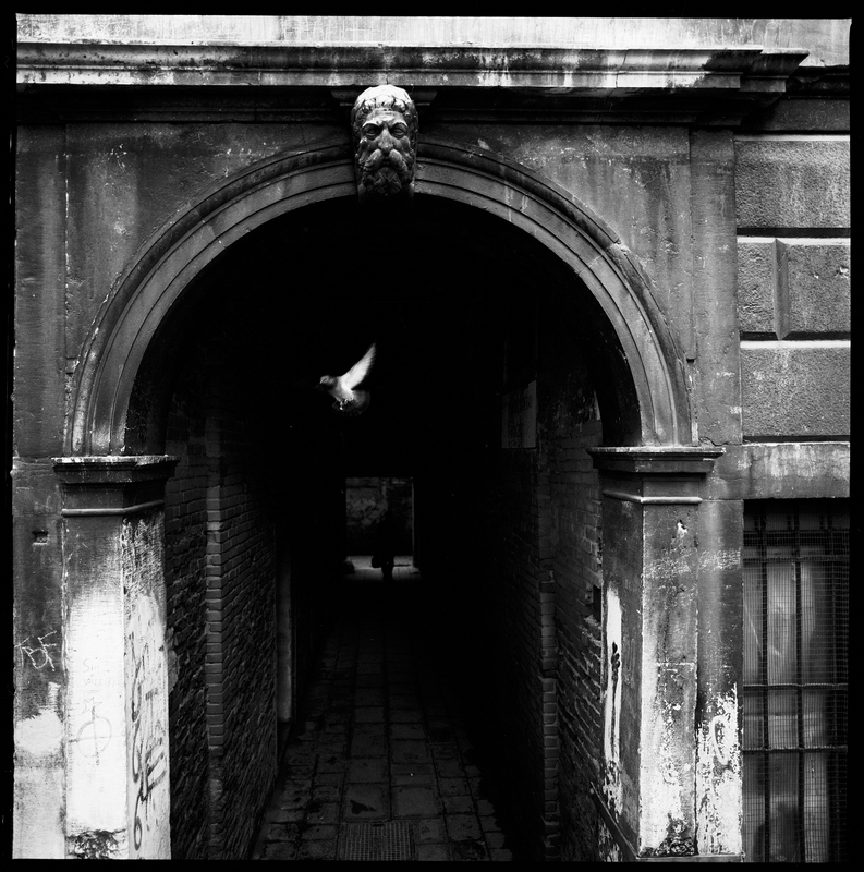 Sottoportego. Venice. 2006. BW Negative 6×6.