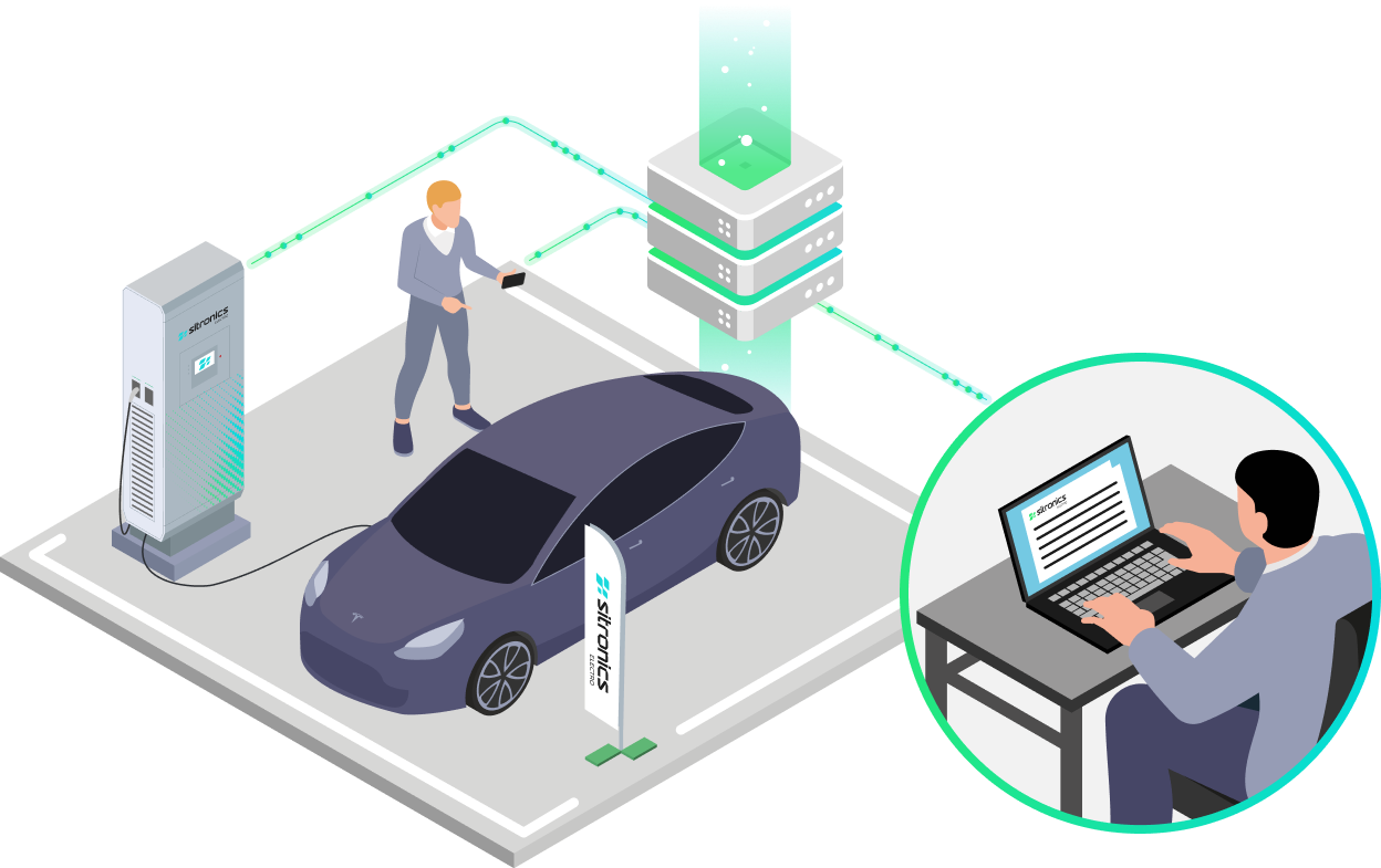 зарядная станция для электромобилей работает по протоколу OCPP