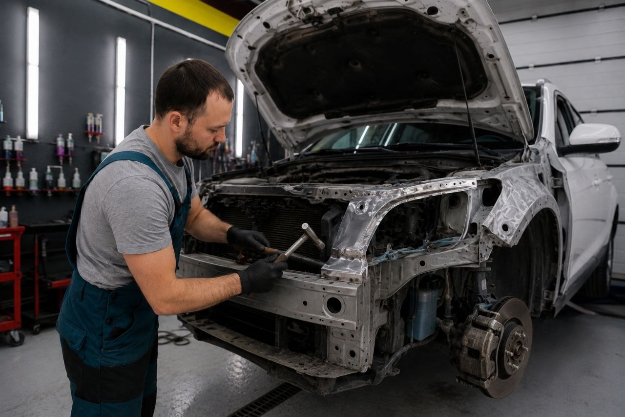 Жестяные работы по кузову автомобиля