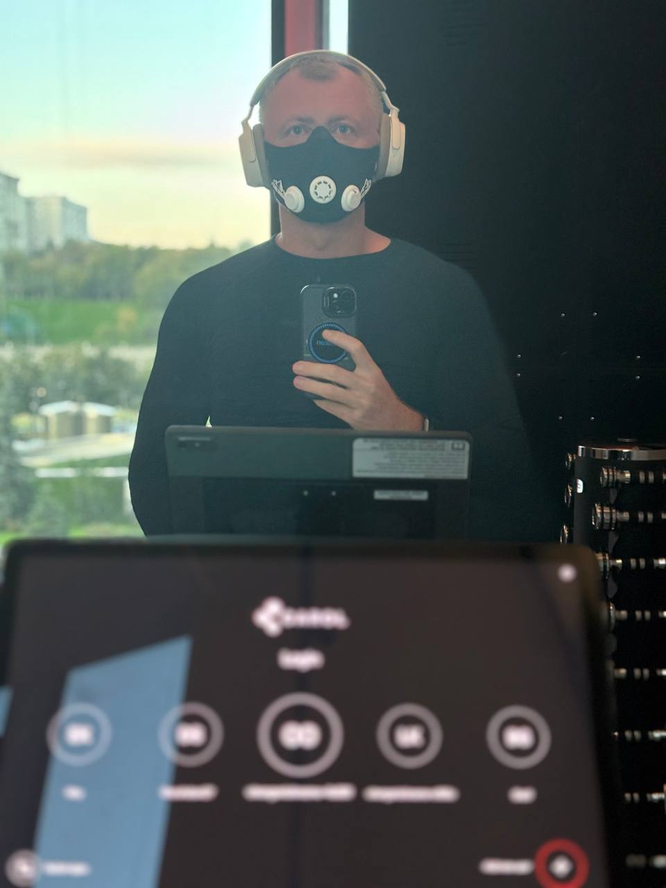 Dmitry with biohacking devices