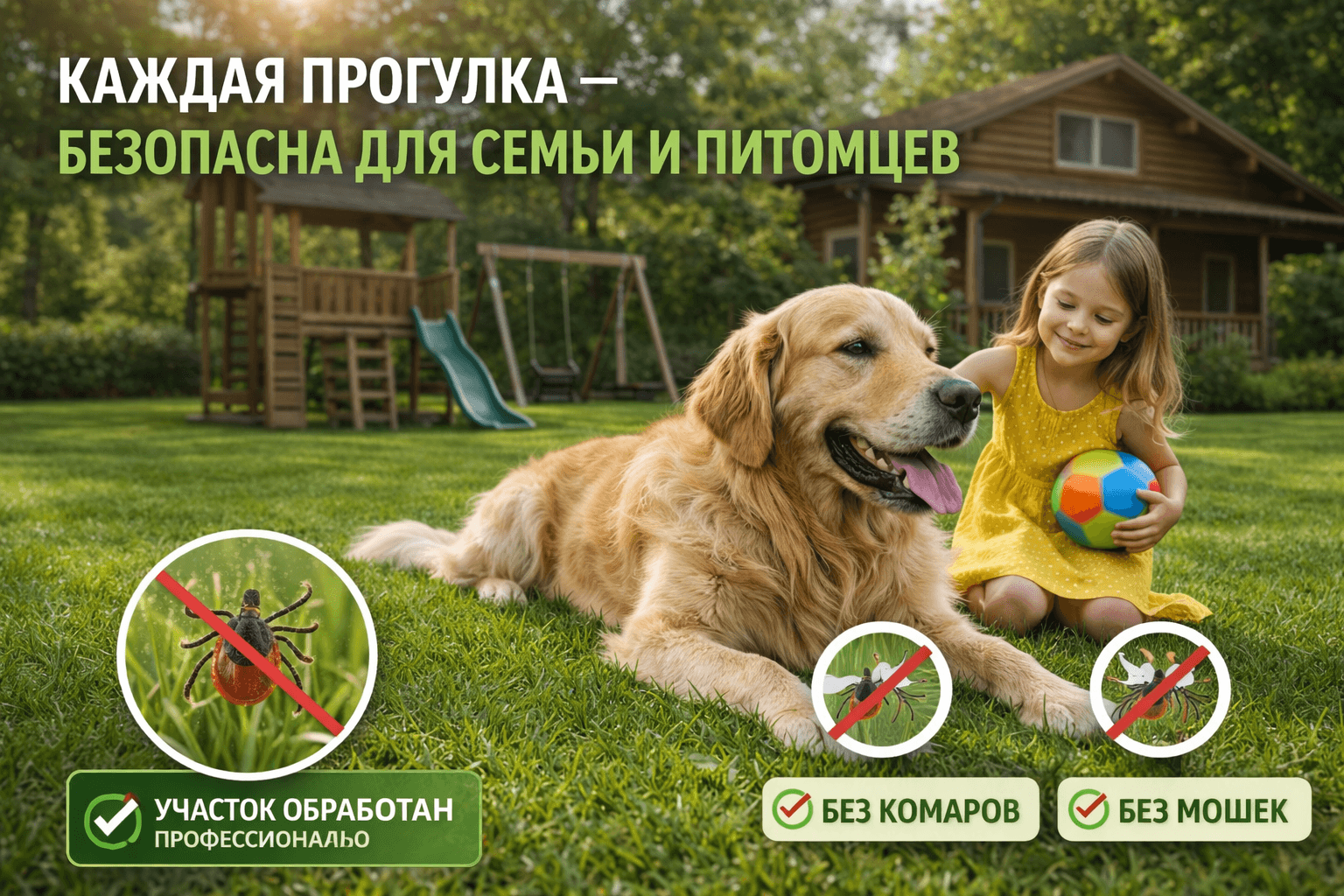 Участок после обработки