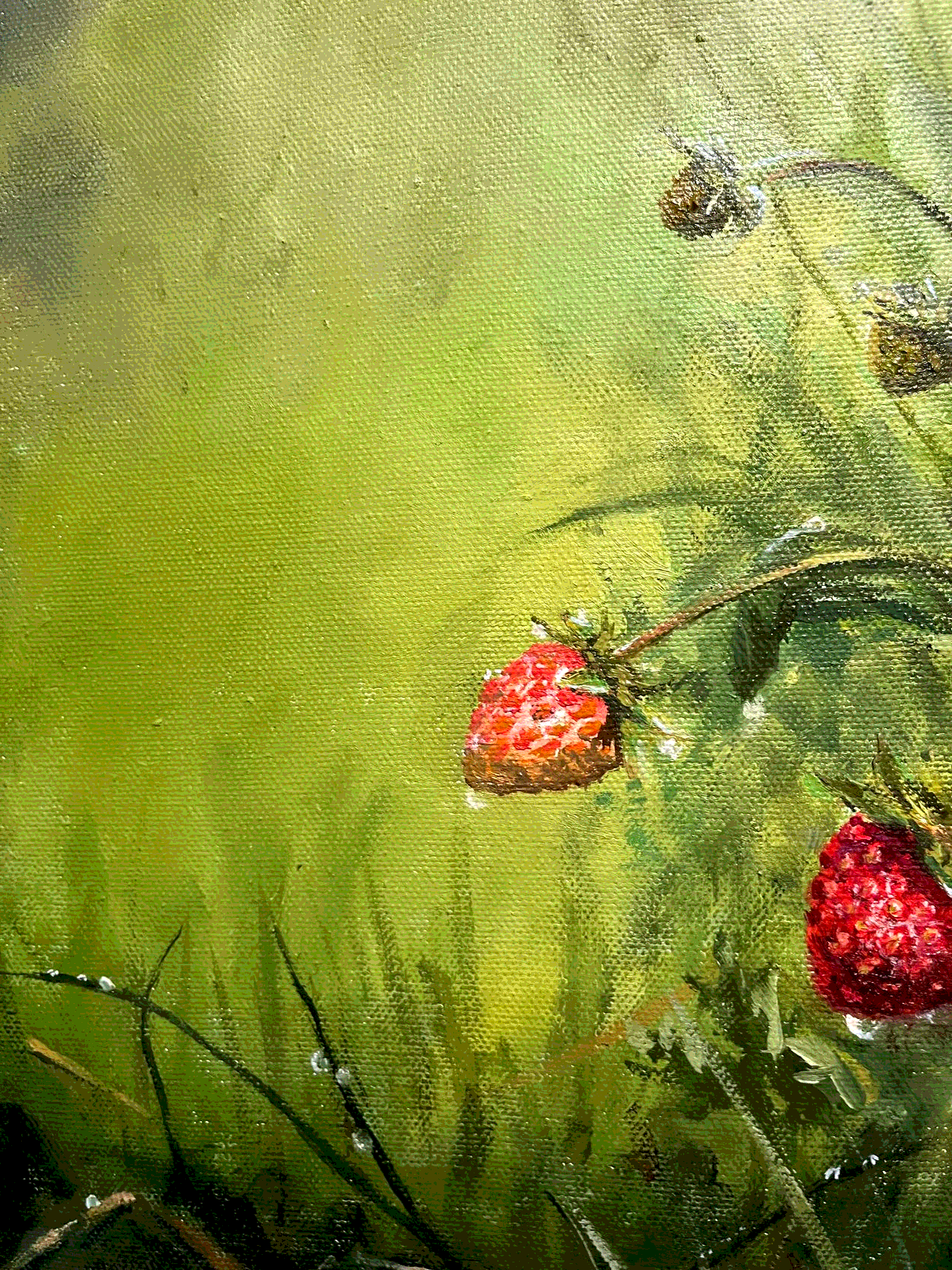 Картина на заказ &quot;Земляника&quot; от художника Ольги Васильковой