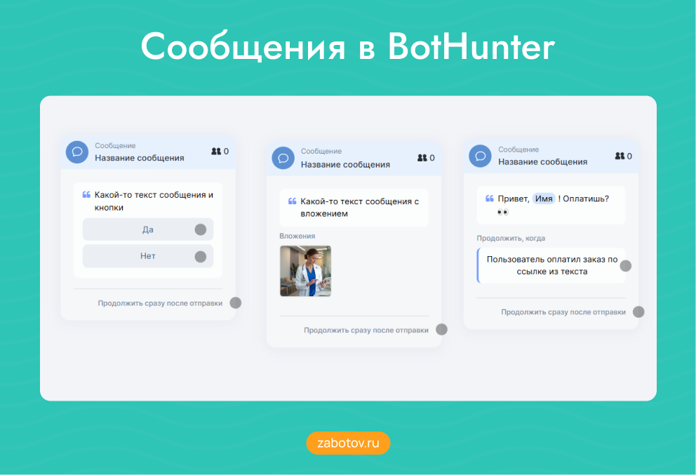 Сообщения в BotHunter