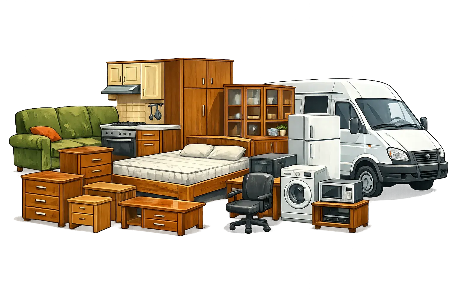 вывоз старой мебели