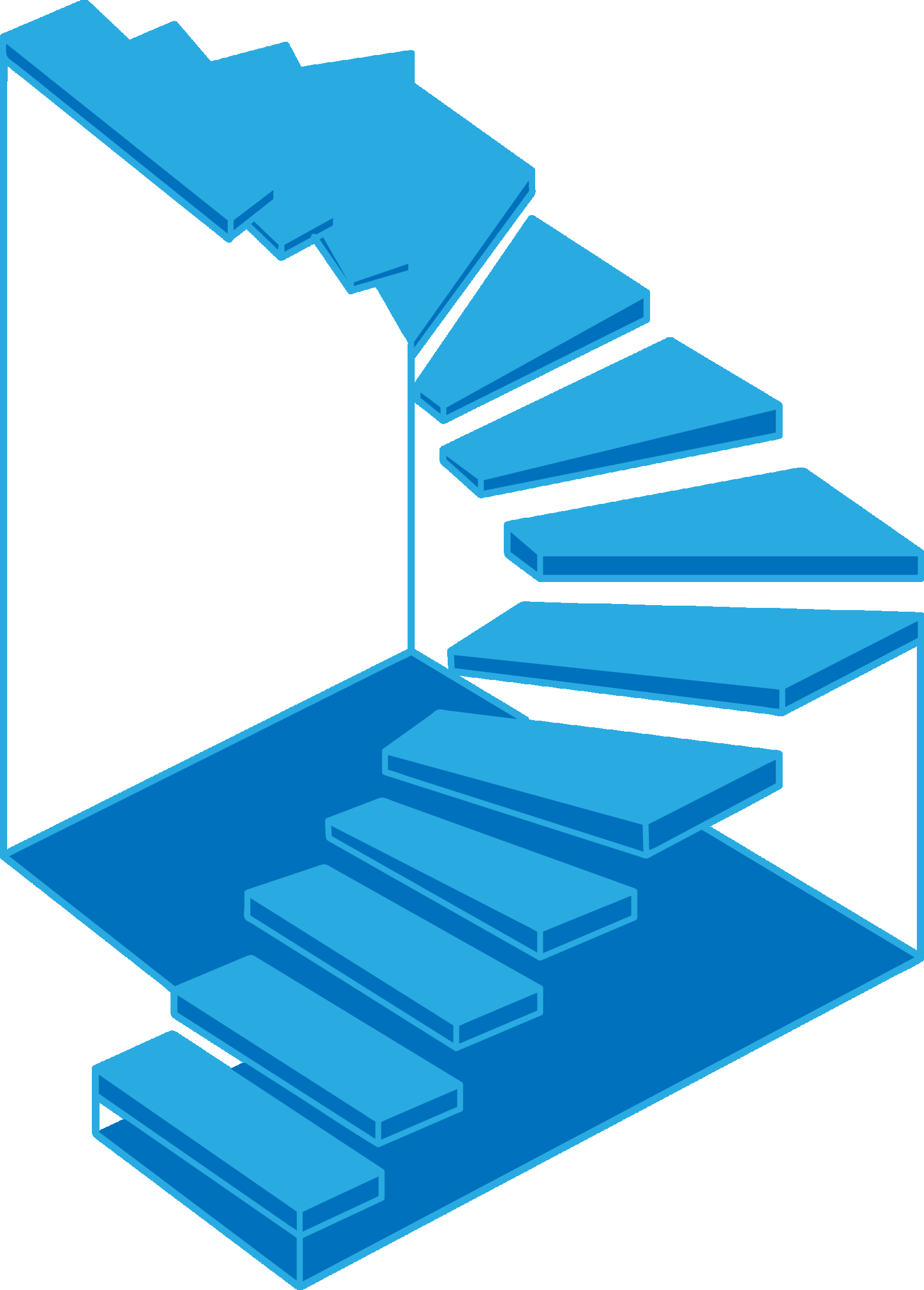 Лестница поворотная