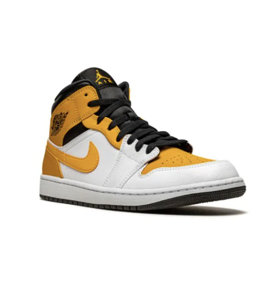 Кроссовки Nike Jordan 1 Mid &quot;University Gold&quot; оригинал купить в Москве