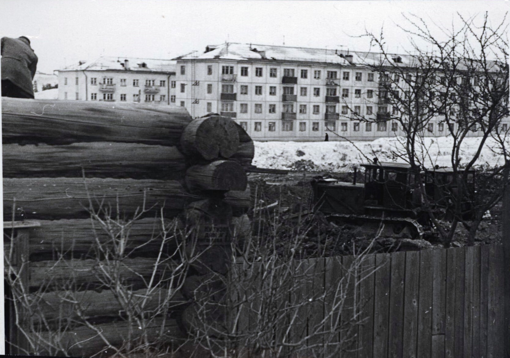 Красногорский район. Последние дома д. Байнова. 1970 г.