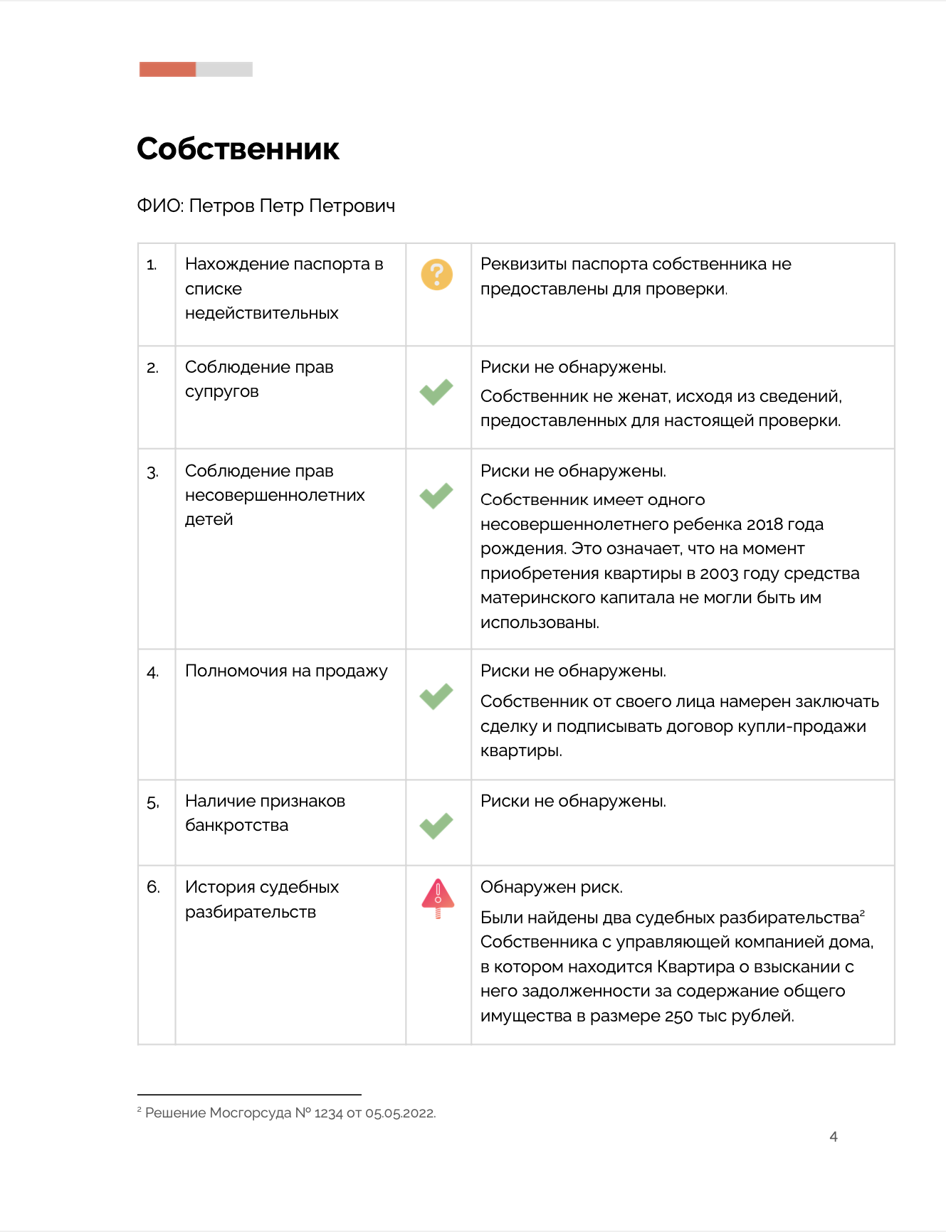 Юридическая проверка недвижимости