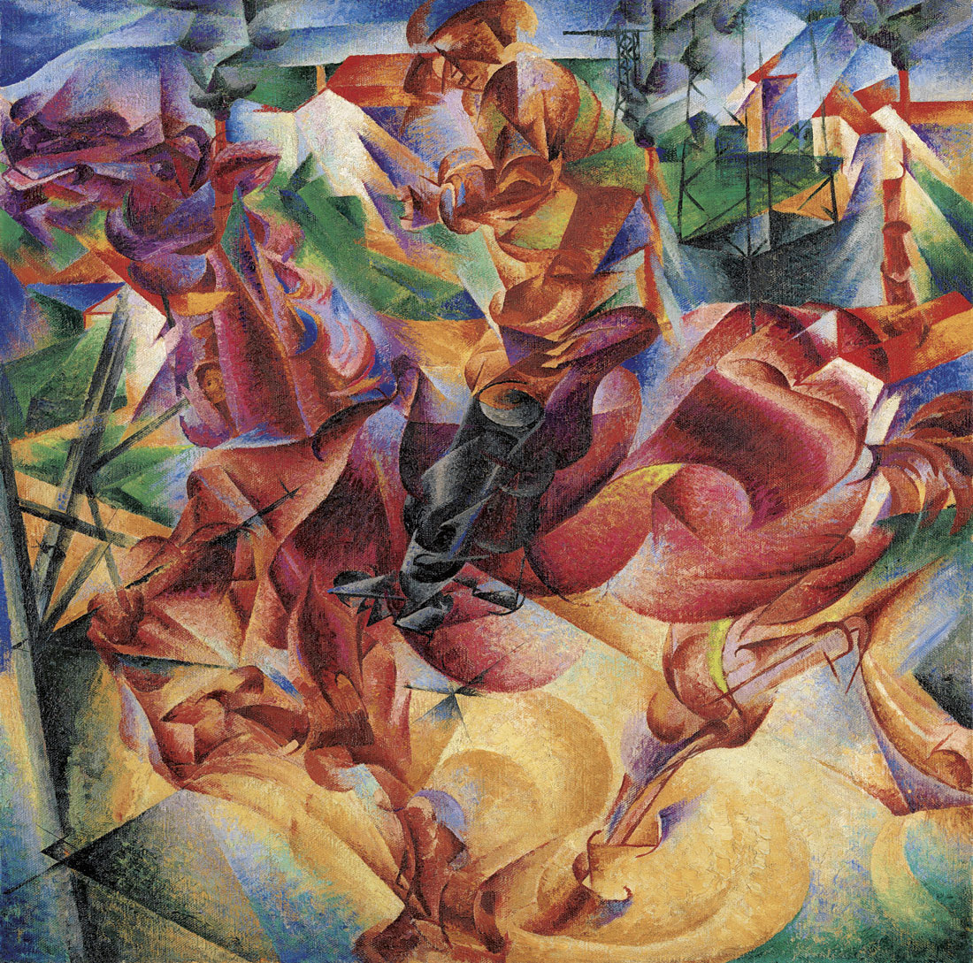 Umberto Boccioni, 1912, Elasticity (Elasticità)