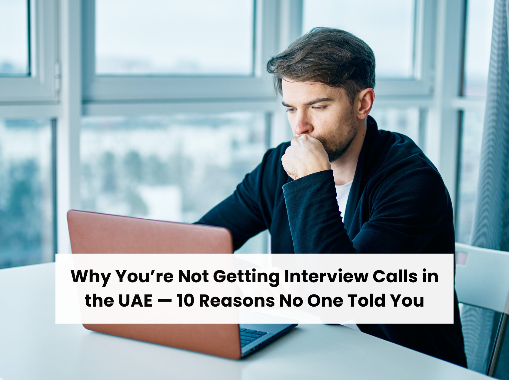 Person working on a laptop while exploring employment opportunities.