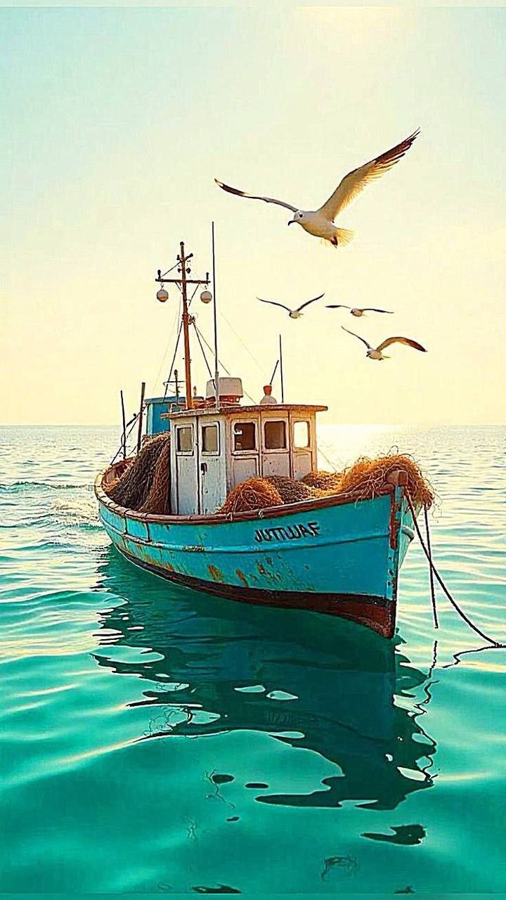 Лодка в море