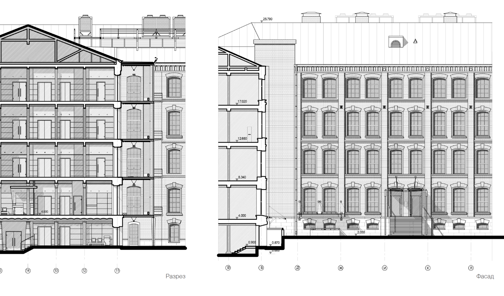 Reconstruction of the buildings of the Krasnaya Roza factory