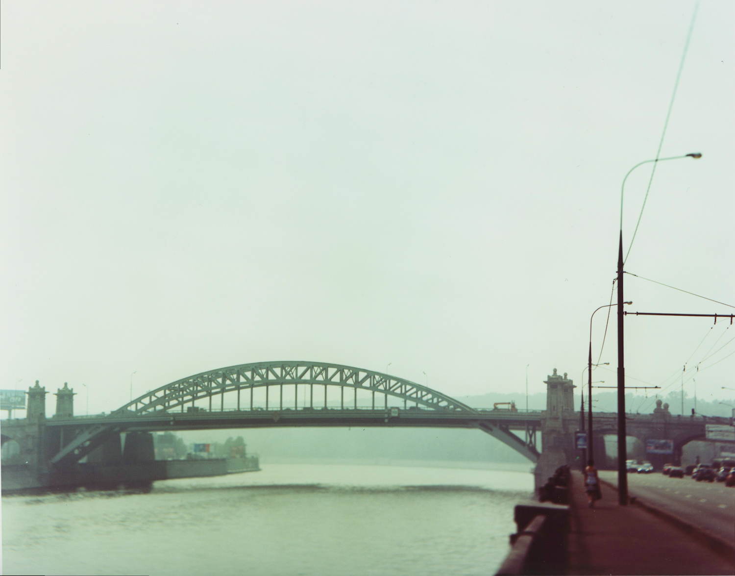Novospassky Bridge. Moscow. 2010. Color Negative 4×5 inch.