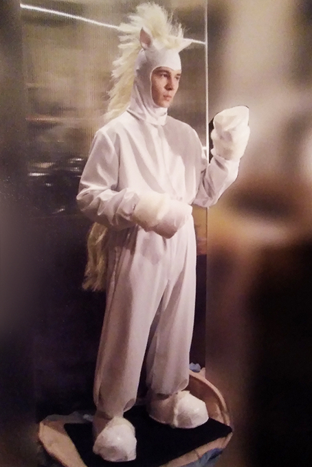 театральная кукла "Белый конь"