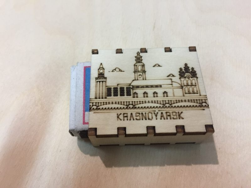 Спички сувенирные на магните города России - Красноярск