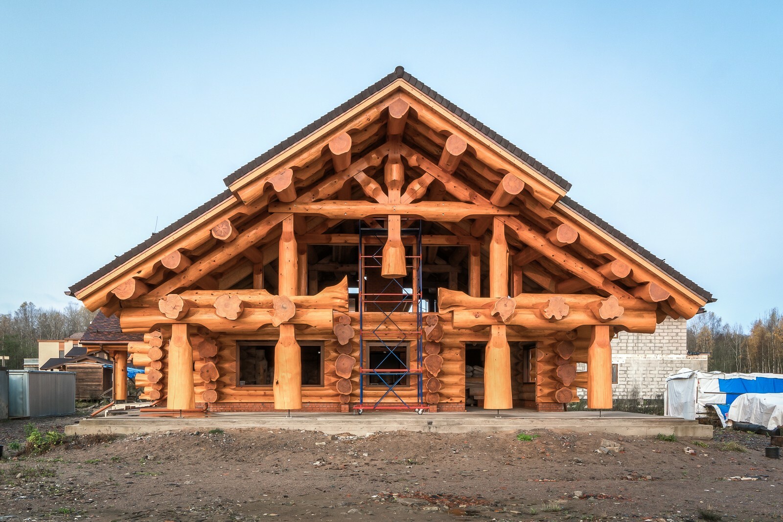 Дикий Сруб Дома Из Бревна Фото