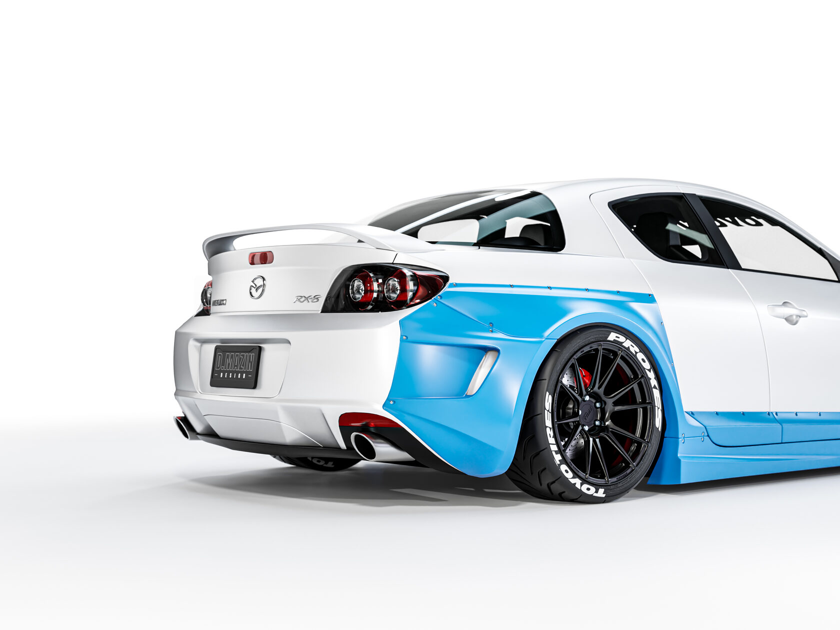 FENDERIST SPEC S 50mm fender flares kit / WIDE BODY KIT Mazda RX-8 2008 ...