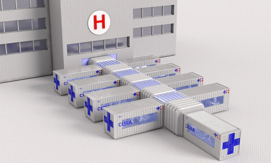Архитектор превращает транспортные контейнеры в больницы для лечения Covid-19